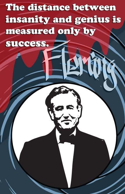 Ian Fleming Print 11x17 - Famous Seniors
