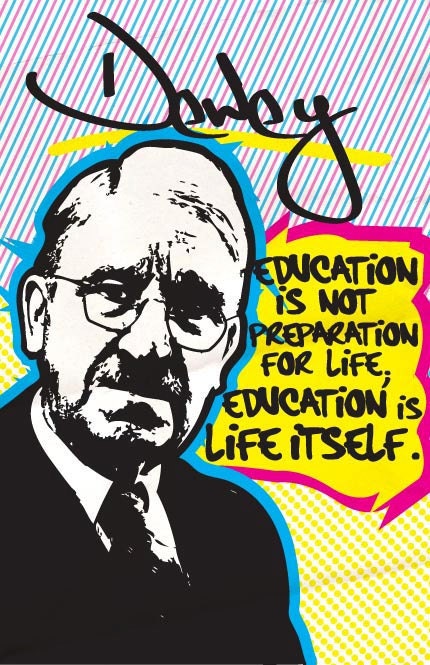 John Dewey Print 11x17 - Famous Seniors