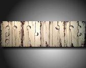 Art original Abstract painting JMJARTSTUDIO Original 4 Pc Braille Painting 20 X 64 .choose Faith, Love, Hope, Dream ,Peace Brown Custom