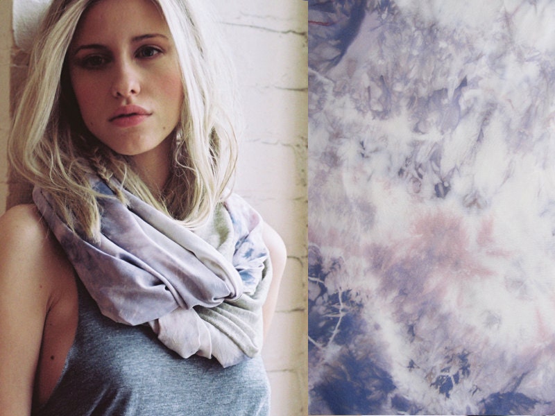ENDLESS SUMMER - Silk and Linen Circle Scarf