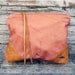 THE LIBRO pink leather clutch