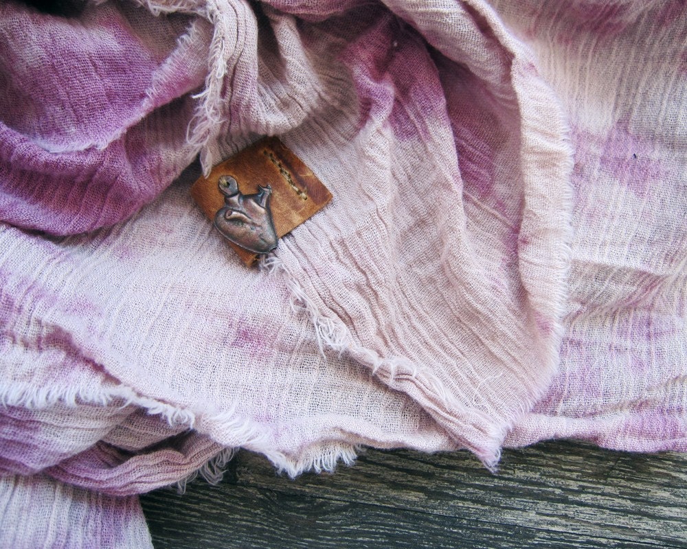 THE NOMAD - pink cotton scarf