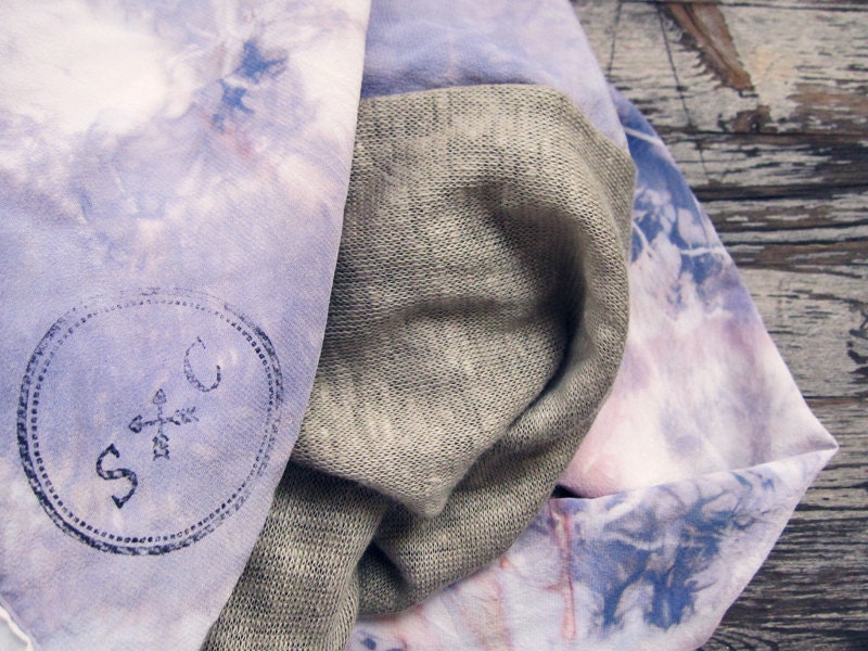 ENDLESS SUMMER - Silk and Linen Circle Scarf