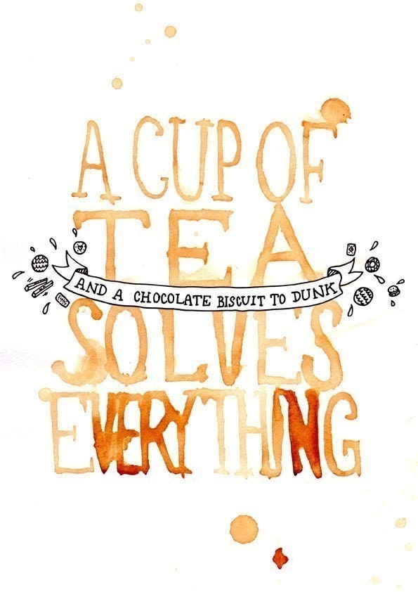 A Cup of Tea Solves Everything - Giclee Print
