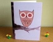 Teacake Owl Greetings Card