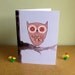Teacake Owl Greetings Card