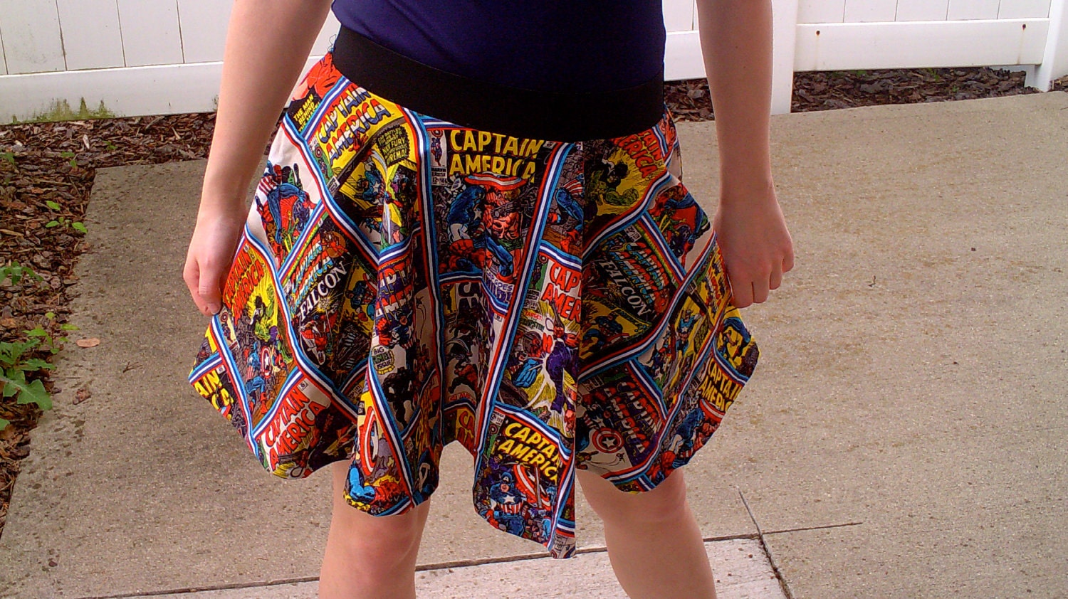 Captain America Circle Skirt