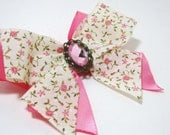 Romantic Shabby Chic Pink Hair Bow
