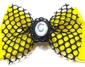 Latex Super Shiny Bright Yellow Hair Bow