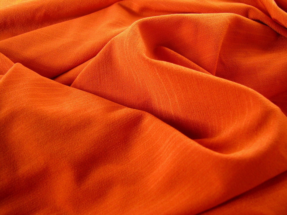 Orange Lycra 4 Way Stretch Fabric
