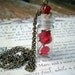 Enchanted Rose Beauty and the Beast Glass Vial Pendant
