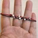 July 4th Stars Bracelet / Star Anklet (28 colors of thread to choose)