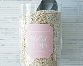 Custom Printable Pantry/ Household Labels Pink "Dollhouse Deco" Collection