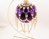 Pearl Ornament Cover Pattern, Beading Tutorial in PDF