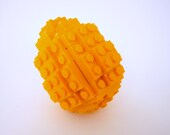 Orange Toy Brick Easter Egg Building Kit