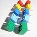 Toy Brick Thumb Tacks, set of 10