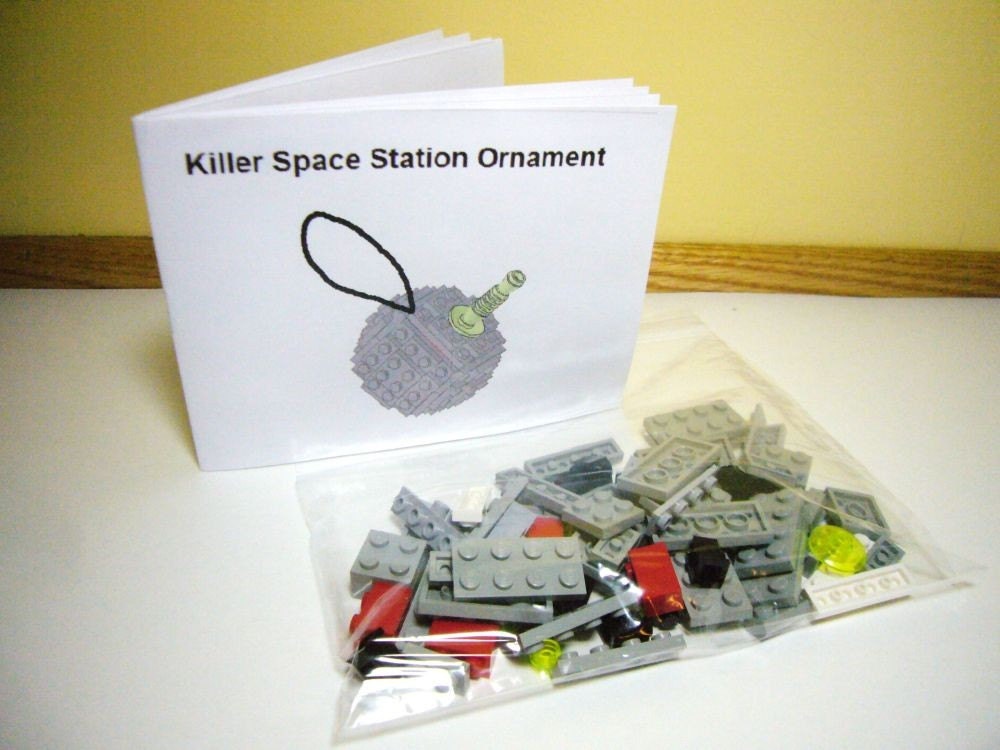 Death Star Toy Brick Ornament Building Kit
