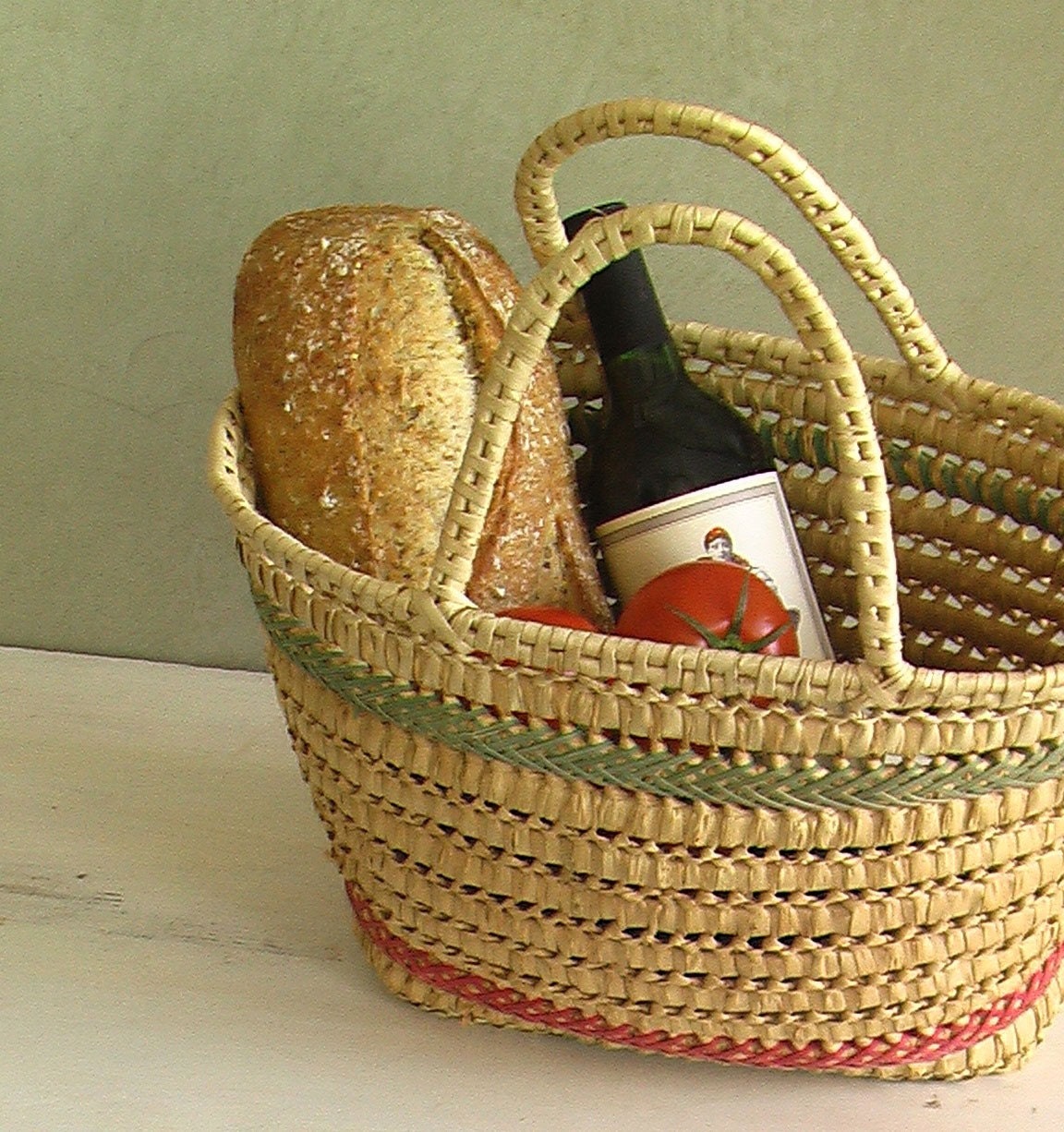 Vintage Market Beach Picnic Basket by GrandAndTaylor on Etsy