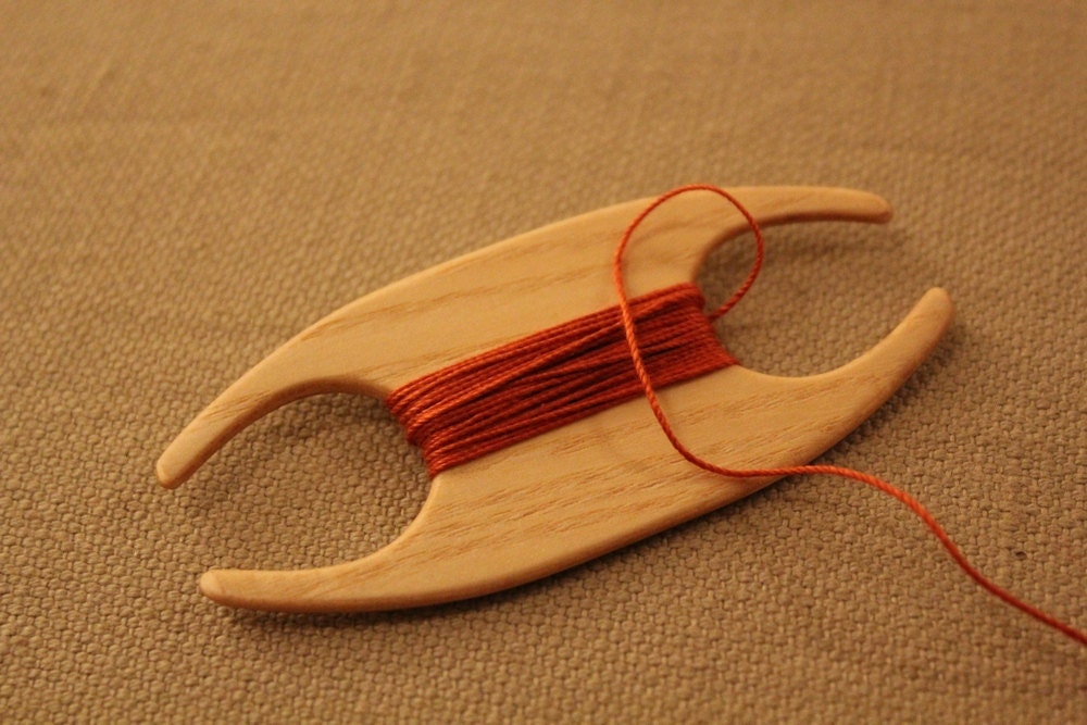 Card, tablet weaving shuttle. Ash