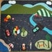 wool felt playmat - little city, big country