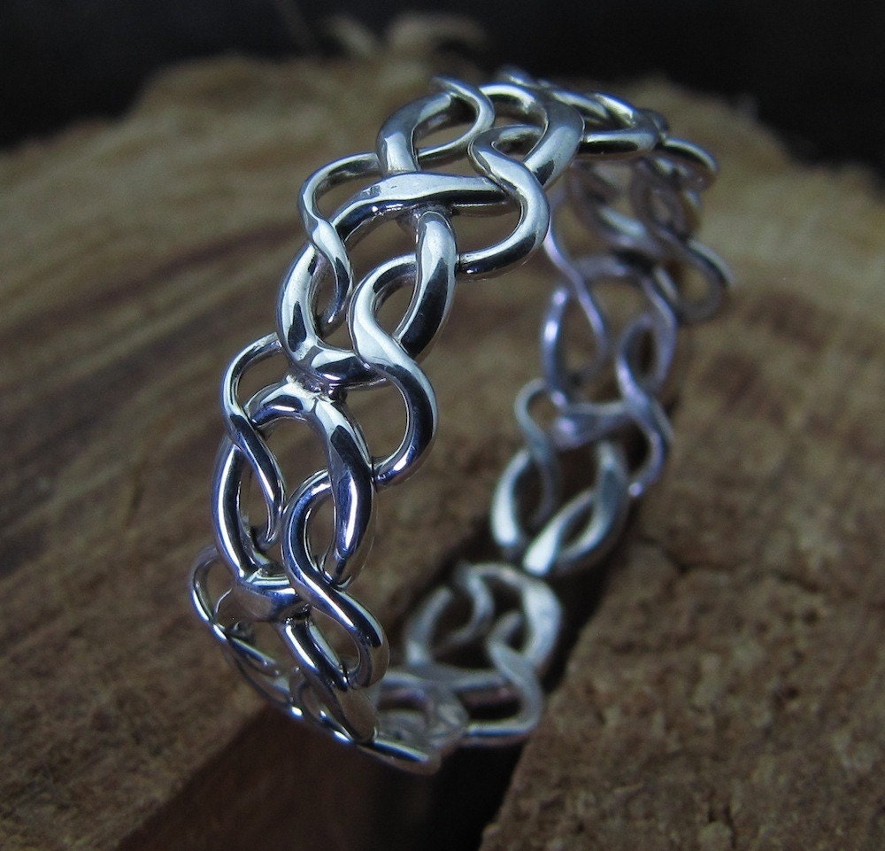 Celtic Woven Argentium Sterling Silver Ring