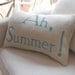 Ah, Summer White Burlap Pillow Slip