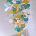 Aqua, Yellow and White Handmade Baby Mobile - Medium