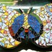 Mosaic Butterfly, Peace Sign, Pique Assiette, Wall Art, Birthday, Housewarming