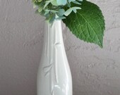 Porcelain Slip Cast Bottle with Art Deco Pattern