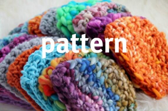 Beanie Hat CROCHET PATTERN, Newborn Thick and Thin Beanie Hat, Photography Prop, Instant Download