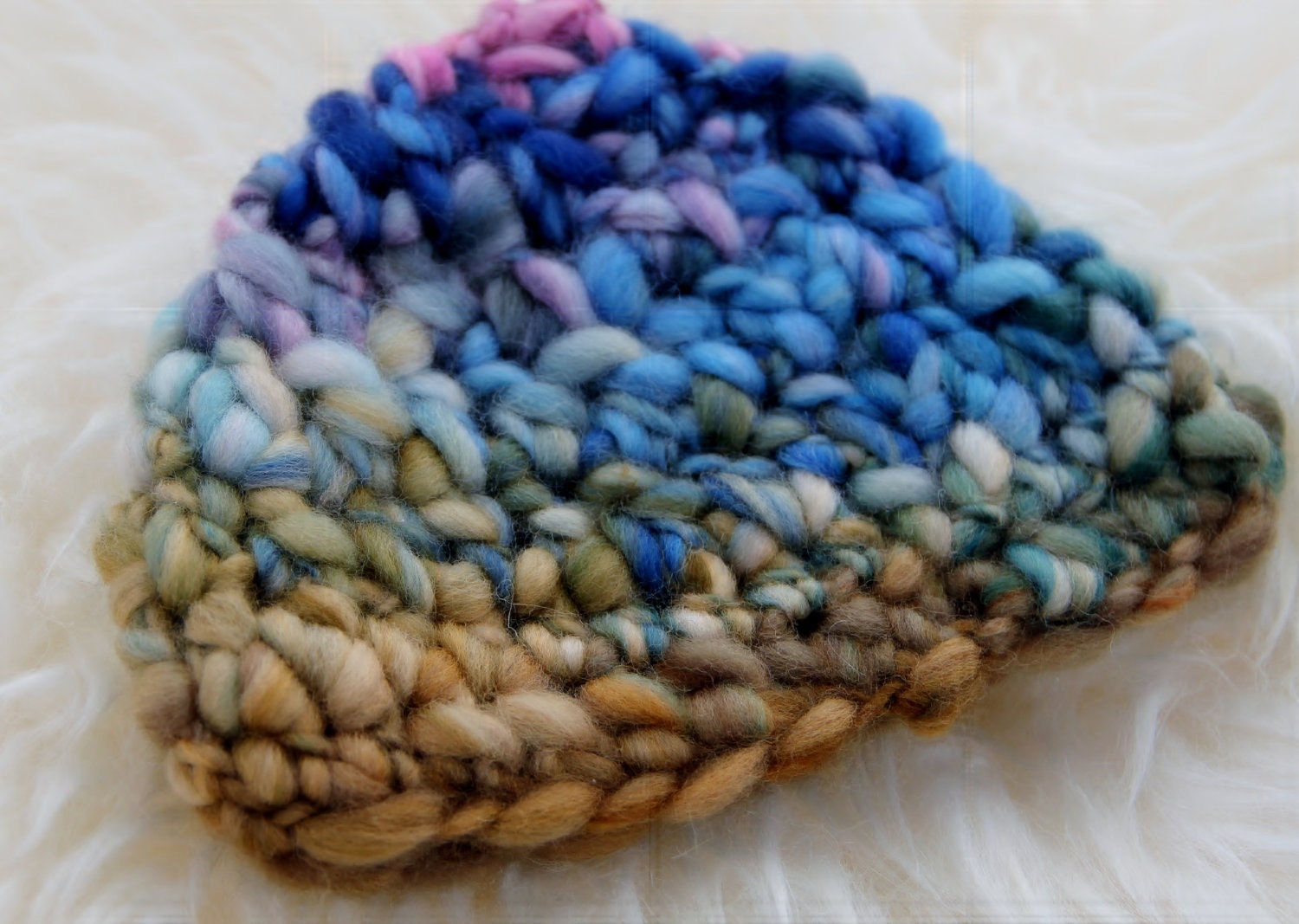 Beanie Hat CROCHET PATTERN, Newborn Thick and Thin Beanie Hat, Photography Prop, Instant Download