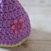 Crochet Baby Pixie Hat, Girl Photography Prop in Lavender, ON SALE