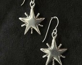 Star Earrings Sterling Silver