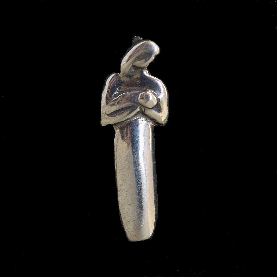 Motherhood Sterling Silver Necklace on Sterling Silver Chain