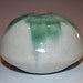 Pottery Vase with Green and Buttermilk Glazes