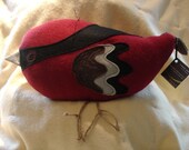 Stunning and Unique -VERMILLION FLYCATCHER PEEP pillow or stuffed animal