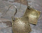Romance, Sterling Silver and Brass earrings, ThePurpleLilyDesigns