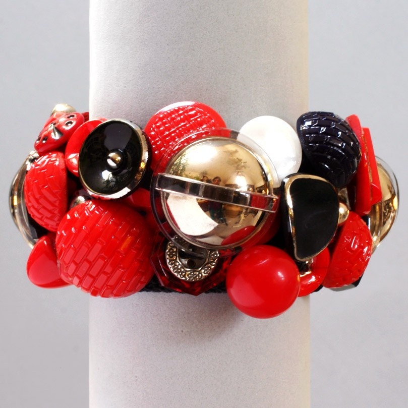Stargazer Glass Button Bracelet