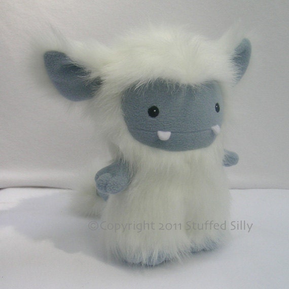 White Frost Monster, Cute Plush Toy by Stuffed Silly - Limited Edition