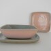SALE: Trio of Glidden Pottery Bowl Plate and Tray