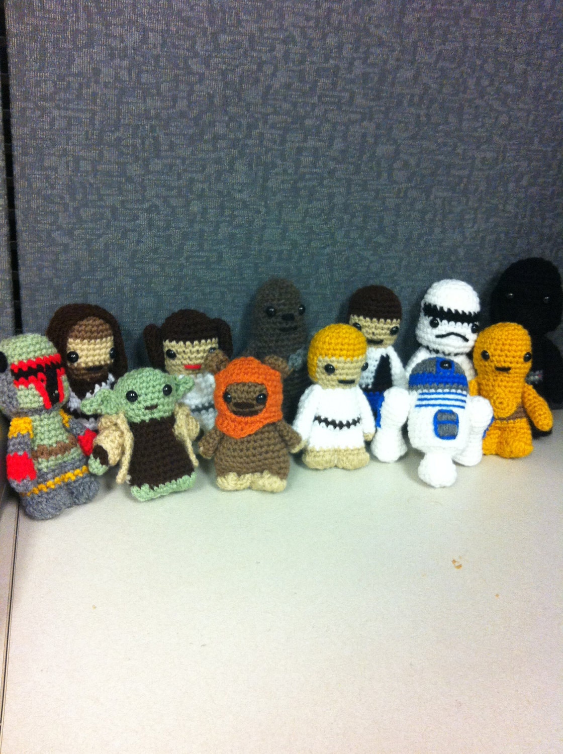 Set of 12 Characters - Star Wars Mini Amigurumi - Custom Made Crochet
