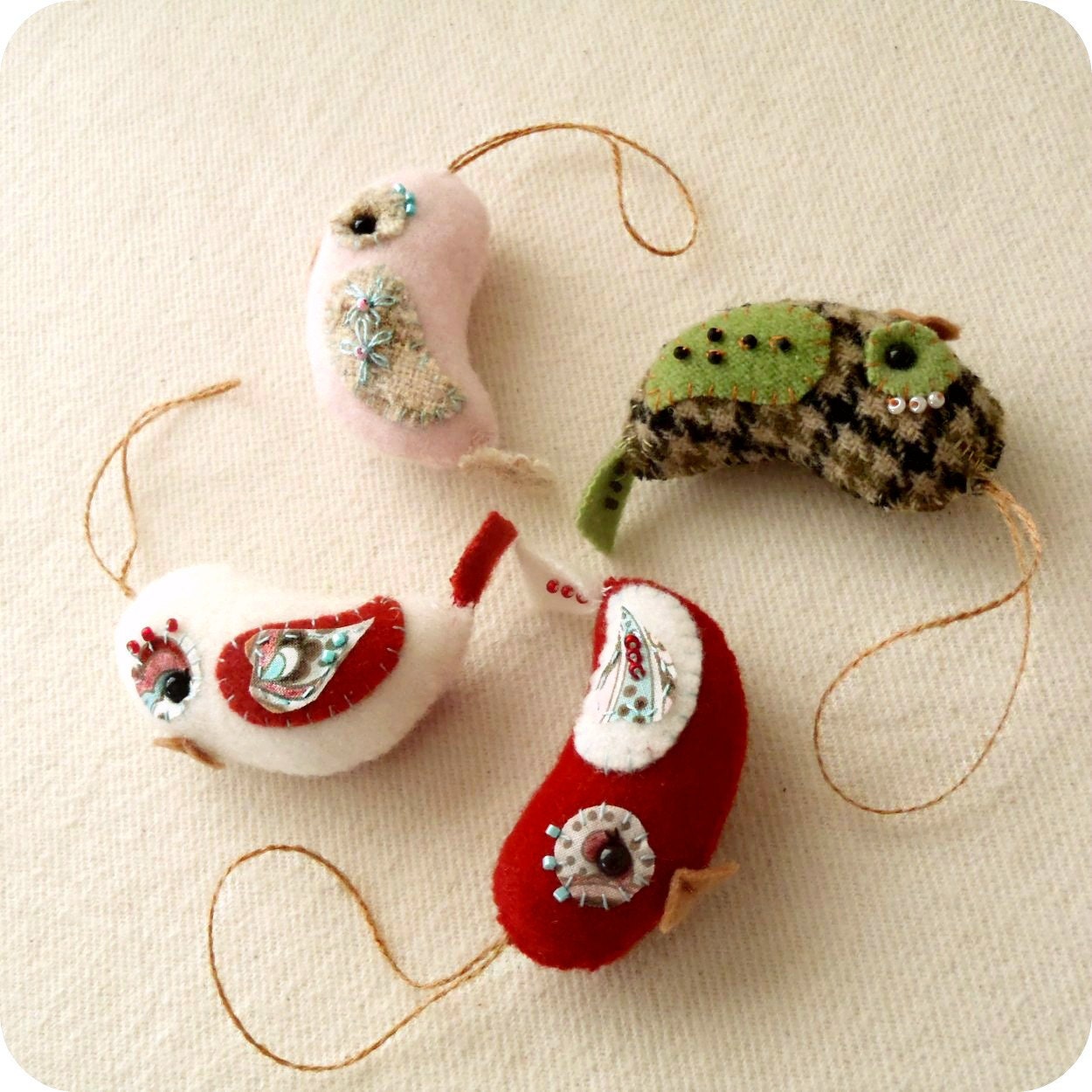 Love Bird Ornament PDF Pattern