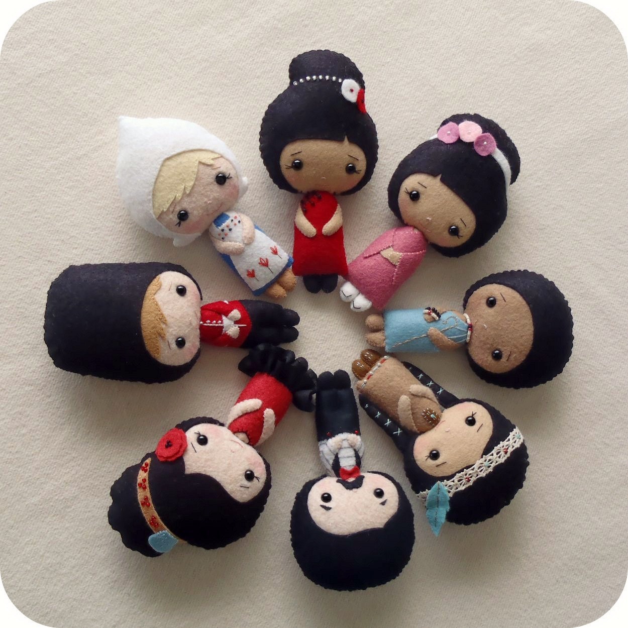 International Dolls pdf Patterns - You Choose Two