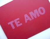 I love you / Te amo