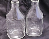 Vintage Medical Bottles Mad Scientist for External Use Only (Set of Two)