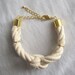 sailor knot bracelet in natural and gold