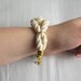 sailor knot bracelet in natural and gold