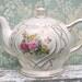 Vintage Musical Teapot Japan Tea For Two Shabby Roses Cottage
