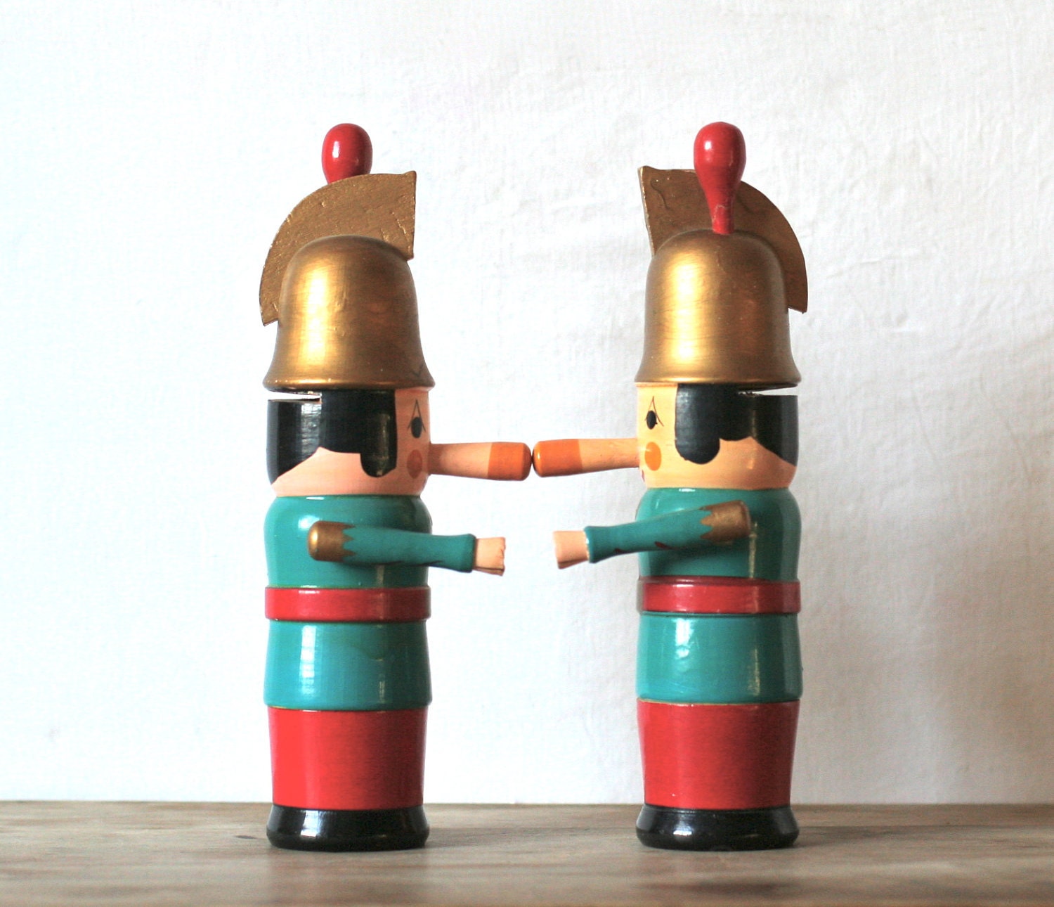 Circa 1950s Wooden Soldiers Japan