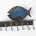 Butcher Hooks Reclaimed Farm Machinery Blue Fish